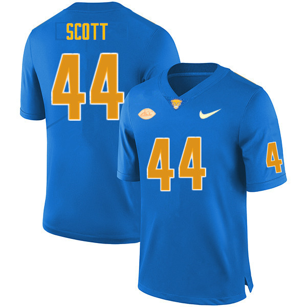 Men #44 Jimmy Scott Pitt Panthers College Football Jerseys Sale-Royal